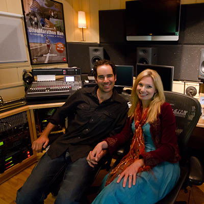 cody and julia in studio