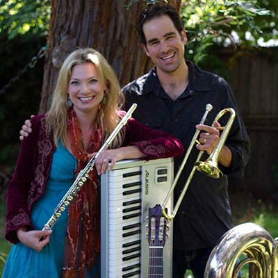 cody and julia in studio